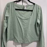 Women's Everyday Soft Long Sleeve Top - All In Motion Fern Green XL Photo 0