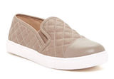 Steve Madden Zaander Quilted Slip On Sneakers Tan Leather Womens Size 9M Photo 0