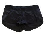 LULULEMON Womens Black Workout Shorts Size 8 Photo 0