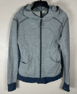 Lululemon Scuba Full Zip Hoodie Womens Size 6 Heather Blue Sweatshirt Active Photo 0