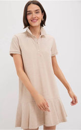 Tuckernuck Sandstone Pique May Polo Dress size medium preppy tennis minimalist Photo 0