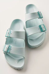 Birkenstock Women's Arizona Stealth Buckle EVA Sandals in Surf Green 39 Photo 0