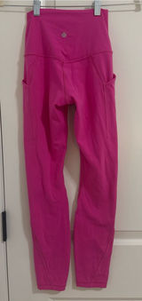 lululemon athletica Hot Pink High-Rise Leggings with Side Pockets Photo 0