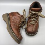 Dr Martens Chunky Ankle Boots Womens Size 7 Mens 6 Brown Lace Up Hightop Y2K Photo 0