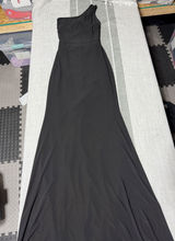 Womens‎ Black One Shoulder Evening Gown Maxi Dress Cutout Back Small Photo 0