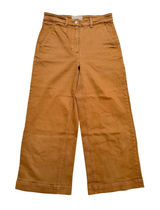 Everlane Cropped Wide Leg Pant Women 6 Brown Excellent High Rise Stretch Twill Photo 0