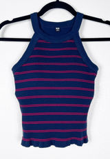 Uniqlo Women's Racerback Striped Tank Top Built In Bra Sz S Photo 0