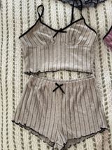 Pajama Tank & Short Set Grey Photo 0