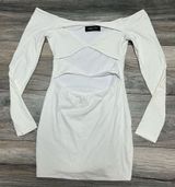 White Fox Cut-Out Boutique White Dress Photo 0