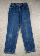 Vtg Wrangler Straight Leg Jeans Women 14 High Rise USA Made 70s 80s Sustainable Photo 0