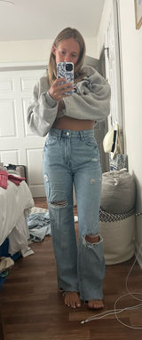 PacSun Jeans Boyfriend Ripped Light Blue Photo 0