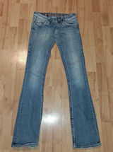 Rock Revival Womens Size 25 Sasha Boot Jeans Denim Embroidered Bling Distressed Photo 0