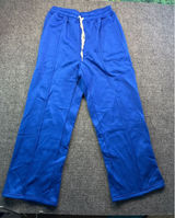 Royal Blue Wide Leg Pintuck Sweatpants Womens‎ Medium Fleece Lined Drawstring Photo 0