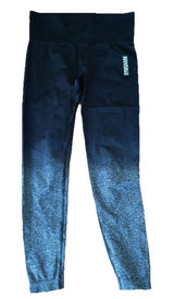 Gymshark Leggings‎ Womens Medium XS Ombre Seamless Long Training Black Photo 0