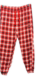 Ohio State Buckeyes Plaid Lounge Pants Sleepwear Joggers Size L‎ Red White Photo 0