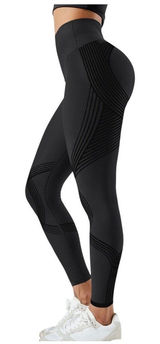Fanka Body Sculpt High-Waisted Reversible Black Leggings Size M Photo 0