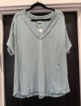 Palmetto Moon V-Neck Textured Shirt Photo 0