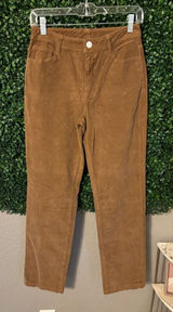 NEW Faherty Womens Corduroy Pants Size 27 Brown Stretch Cord Julianne Pant 2 Photo 0