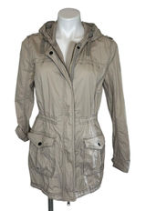 A&F Womens Size S Tan Hoodie Snap Jacket‎ Cotton Abercrombie Fitch Photo 0