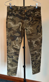 Zara Woman Premium Collection Olive and Dark Green Camo Skinny Jeans Photo 0