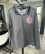 Ohio State Quarter Zip Gray Size M Photo 0