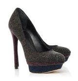 BRIAN ATWOOD Fontanne Glitter Heels Platform Pumps Size 7 Shoes SEXY PARTY Photo 0