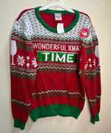 Well Worn Red and Green Christmas Sweater‎ Photo 0