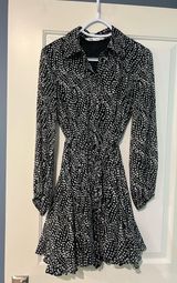 ZARA Dress Black and white long sleeve Photo 0