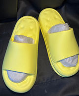J/Slides Serene Beach Slides Yellow EVA Platform Sandals Mens 8 Womens‎ 10 Photo 0