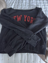 Brandy Melville Sweatshirt New York Cropped John Galt Photo 0