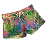 Lilly Pulitzer Womens Tropical Print Board Shorts Pink Green Blue Size S Nylon Photo 0