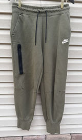 Nike Women's Tech Fleece Essential High-Rise Pants – Olive Green – Size M Photo 0