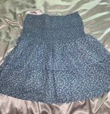 Blue Flowery Skirt Photo 0