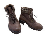 Torrid Womens Brown Faux Leather Hiking Sweater Boots Size 10 SKU 7175 Photo 0