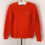 Lauren Ralph Lauren vintage orange cable knit sweater Photo 0