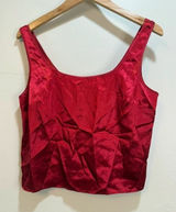 Victoria's Secret Satin Slinky Coquette Dainty Glossy Shiny Flowy Tank Photo 0
