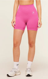 Gymshark Vital Seamless 2.0 Shorts Pink Marl High Waisted Workout Gym Size M Photo 0