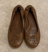 Brown Crocodile Print  Ballet Flats Photo 0