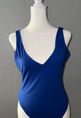 Superdown Megan Strappy Bodysuit Blue Size Medium Photo 0