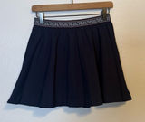 Tory Burch The Tech Twill Geo-T Pleated Skirt Navy Tennis Skort Photo 0