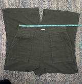 Cynthia Rowley Wide Leg Pants Size XL Green Linen Casual Pocket Photo 0