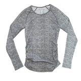 Athleta Speedlight Heather Gray Seamless Top Long Sleeve Gym Athletic sz Small Photo 0