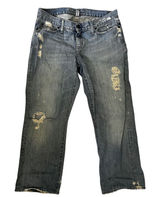 Abercrombie & Fitch crop Jeans Size 8‎ Distressed Photo 0