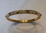 Michael Kors Gold Crystal Pavé Women's Bangle Bracelet Photo 0