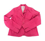 Vintage 2005 Old Navy Pink Cotton Blazer Polka Dot Lining Y2K Barbiecore Small Photo 0