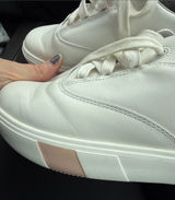 Anodyne No. 93 Women’s Diabetic Sneakers Sz 8.5 Med White Leather NEW Worn Once Photo 0