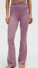 Lululemon Groove Nulu Foldover-Waist Flared Pant Size 0 NWT - Lavender Lux Photo 0