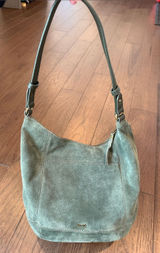 The Sak Sequoia Suede Hobo Bag in Moss Green - C11-686 Photo 0