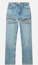GOOD AMERICAN Good Icon Straight Diamond Jeans Size 4/27 NWOT Photo 0