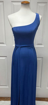 Lucy in the Sky - Blue One Shoulder Maxi Dress -Size XS - NEW Without Tags. Photo 0